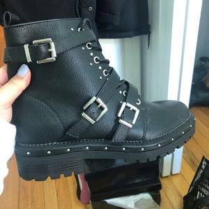 Nasty Gal faux leather boots